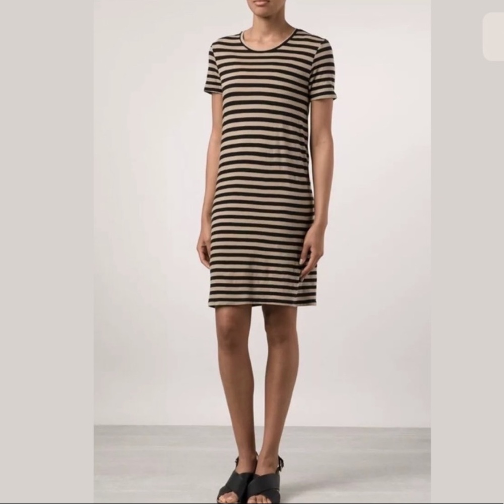 Enzo Costa Striped Tee Dress Size S